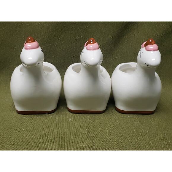 Uma the Unicorn Ceramic Animal Planter Pot for Succulents Small Plants or Decor - Picture 2 of 11